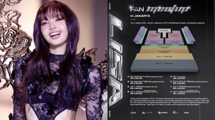 Harga Tiket Fan MeetUp Lisa BLACKPINK Turun